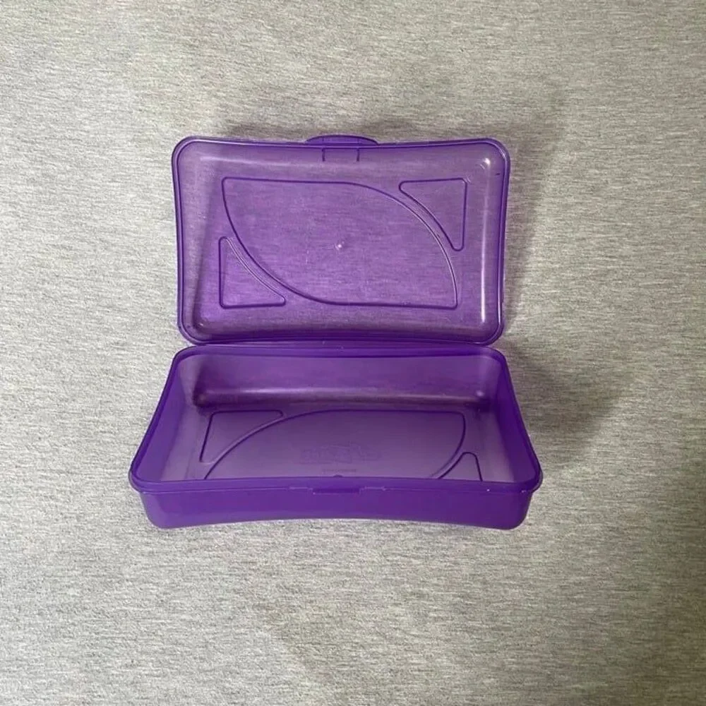 Cra-Z-Art Plastic Purple School Storage Pencil Box